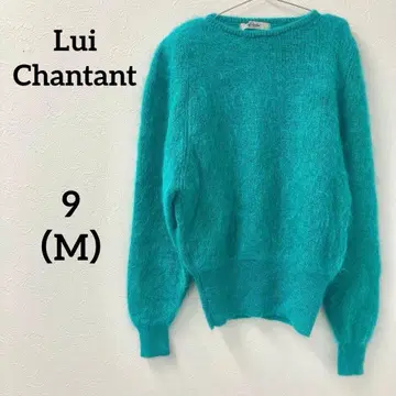 Lui Chantant 모헤어 혼방 니트 스웨터 블루그린 9호
