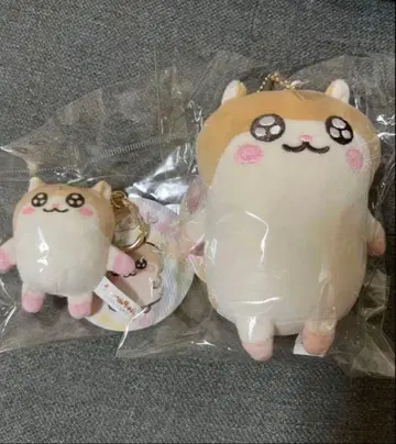 새상품 코비하무짱 무뉴구루미 마스코트 미니 키체인 2개 세트