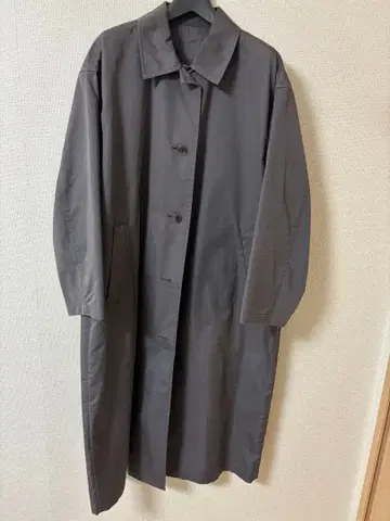 그레이 트렌치코트 롱 기장