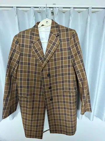 CALVIN KLEIN 체크 무늬 테일러드 자켓 205W39NYC