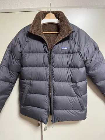 파타고니아 남성용 리버서블 사이런트 다운 자켓 M 사이즈 24년