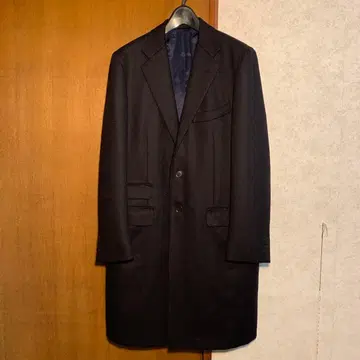 FRANCO PRINZIVALLI 네이비 체스터 코트 size 48