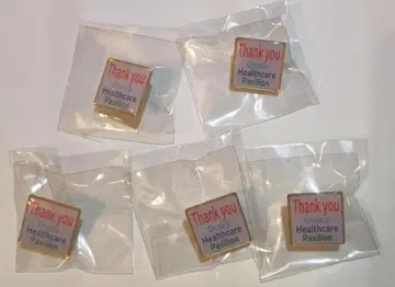 헬스케어 파빌리온 생큐 핀배치 5개