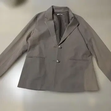 GLACIER 핑크 그레이 테일러드 자켓