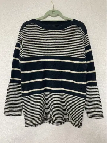 보트넥 니트 스웨터 L 사이즈