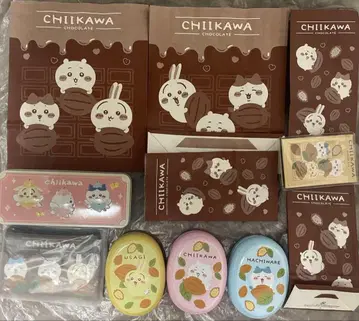 치이카와 (먼작귀) 파우치, 접이식 거울, 빈 캔, 쇼핑백