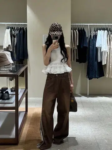 THETOE ] EMIRATES 트랙 데님 팬츠