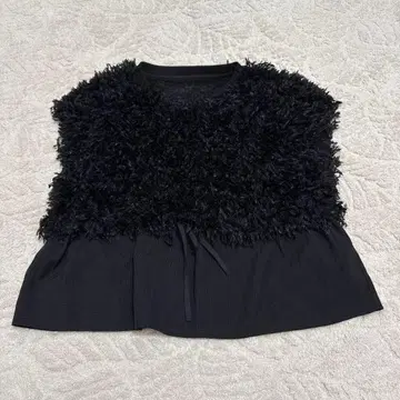 CYAN TOKYO 브라우징 페더 블라우스 베스트