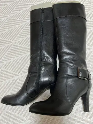 새상품급! 다이애나 가죽 블랙 롱 부츠 DIANA