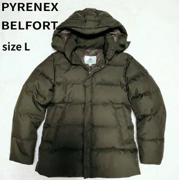 컨디션 최상 PYRENEX BELFORT 다운 자켓 카키 L