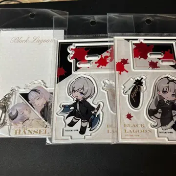 블랙 라군 헨젤과 그레텔 쌍둥이 아크릴 스탠드 키링