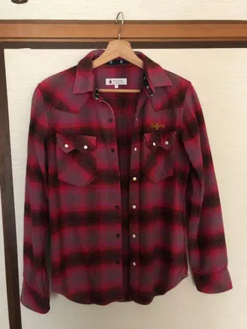 [ 더 더퍼 세인트 조지 ] 플란넬 셔츠 핑크 계열 체크 긴팔