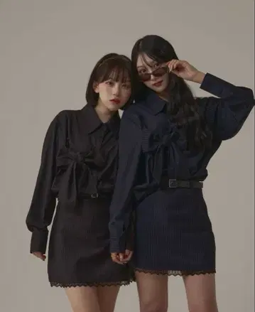 visco nugu A라인 스트라이프 스커트