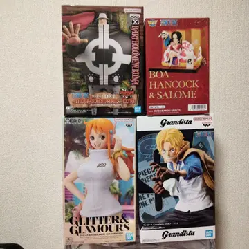 원피스 피규어 세트 4점 사보, 핸콕, 곰, 나미