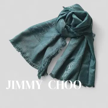 JIMMY CHOO 지미추 / 하이힐 패턴 대형 스톨 스카프