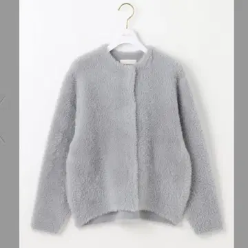 [ 택 포함 새상품 ] anysis [ 세탁 가능 ] 샤기 니트 아우터