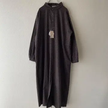 새상품 사만사 모스모스 백리본 셔츠 원피스 M 사이즈 브라운