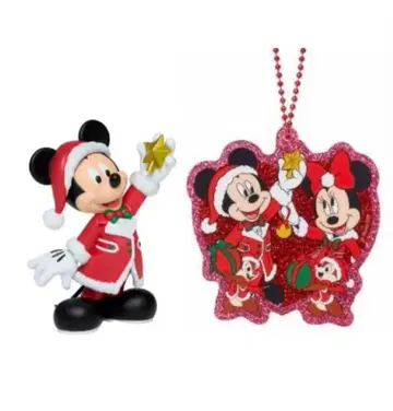 2025 디즈니 크리스마스 오너먼트 HAPPY 복권 미키 세트