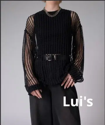 Lui's 크로스 메쉬 니트