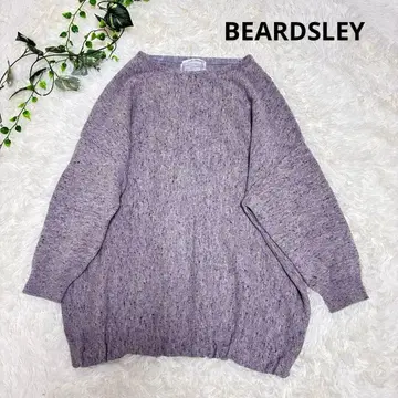 새상품급 비어즐리 멀티 컬러 니트 그레이 계열 돌먼 풀오버