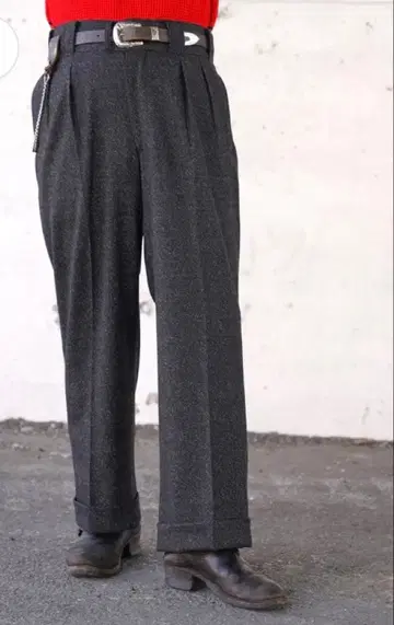 THE GROOVIN HIGH 그루빈 하이 네프 울 와이드 팬츠