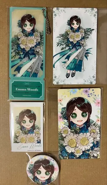 AGF2025 제5인격 카드 아크릴 키링 캔뱃지 특전 정원사 세트