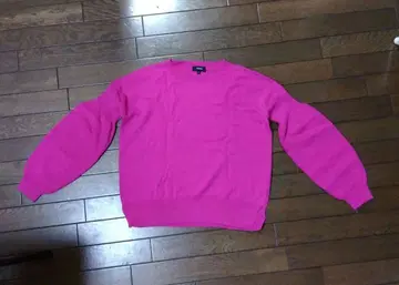 띠어리 벌룬 소매 니트 핑크 S 울&캐시미어