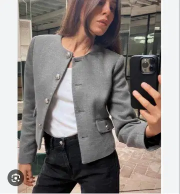 완판 ZARA 메탈 버튼 블레이저