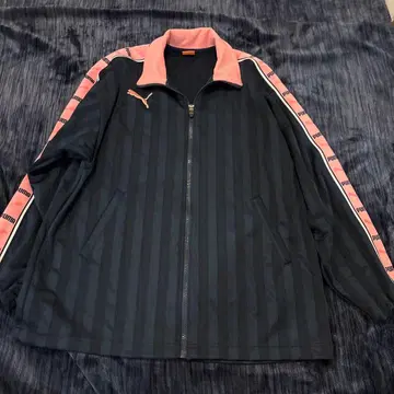 Puma 스트라이프 저지 네이비/핑크