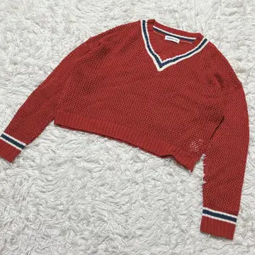 [ c6641 ] BROWNY 니트 스웨터 긴팔 레드