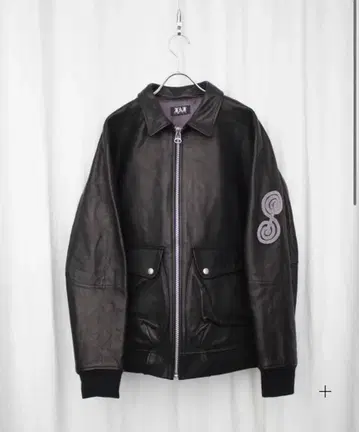 Faf 24AWBEADED LEATHER FLIGHT JACKET