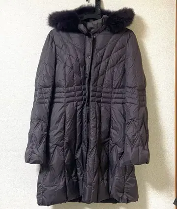 퍼 다운 자켓 코트 롱 코트