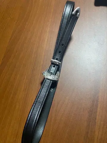 토리 가죽 벨트 3/4 inch 3-Piece Silver Buckle