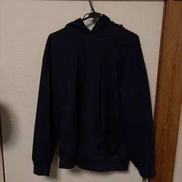 유니클로 C 맨투맨 오버사이즈 풀 후드티 NAVY