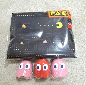 PAC-MAN 한정 상품 팩맨 포근담요 피규어 세트