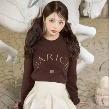 [ DARCH ] 다리치 로고 니트탑 택 포함 새상품