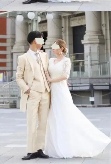 웨딩 드레스 야외 촬영 결혼식 수입 S 소매 있음