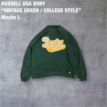 BENTON CENTRAL 펠트 로고 맨투맨 USA제풍 L 상당 레어