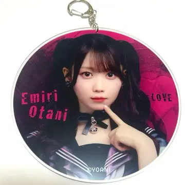 이코러브 =LOVE 오타니 에미리 캔뱃지 복권 빅상 키링