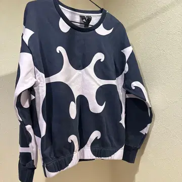 adidas x Marimekko 트레이닝복 속기모 네이비 보라색