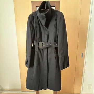 ZARA WOMAN 블랙 벨트 롱 코트