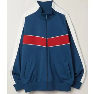 JEANASIS 지나시스 프론트 절개 트랙 자켓 블루