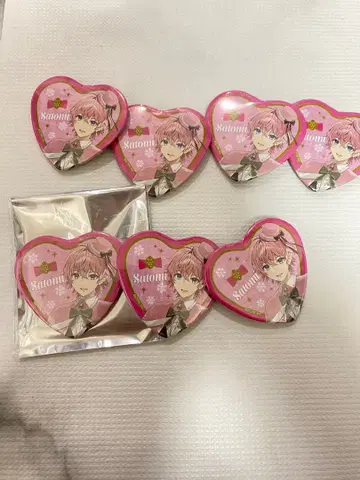 사토미 군 하트 캔뱃지 크리스마스