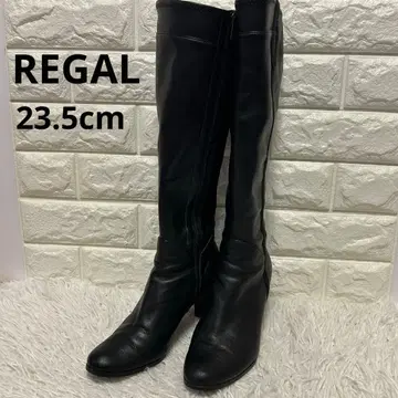 [ 새상품급 ] 리걸 REGAL 롱 부츠 블랙 23.5cm 일본제