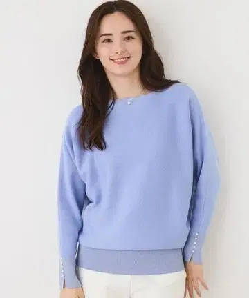 택 포함 새상품 Jayro 자이로 소매 펄 돌먼 니트 / 블루 계열