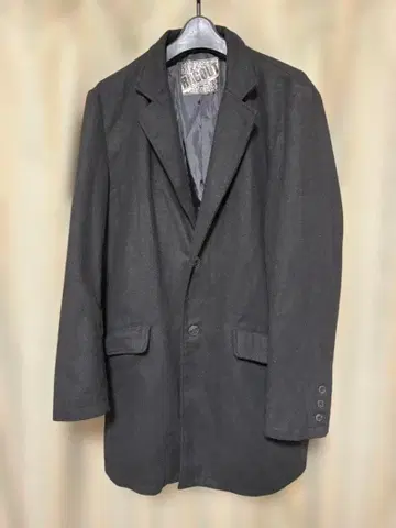 RAGOUT 블랙 체스터 코트