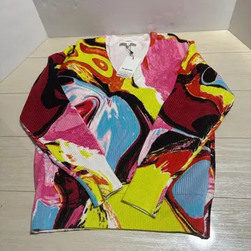 Desigual 멀티 컬러 스웨터 V넥 니트 S 사이즈