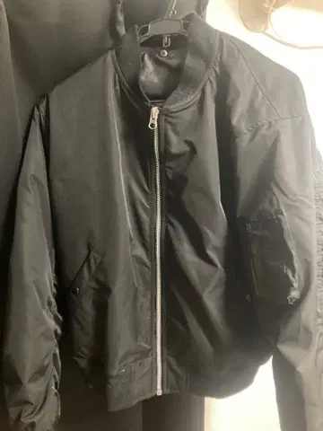 블랙 MA-1 플라이트 자켓