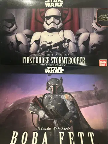 [ 새상품 2종 세트 ] 스타 워즈 프라모델 스톰 트루퍼 보바 페트