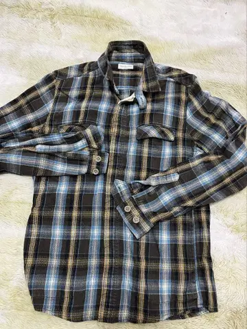 나노 유니버스 플란넬 긴팔 셔츠